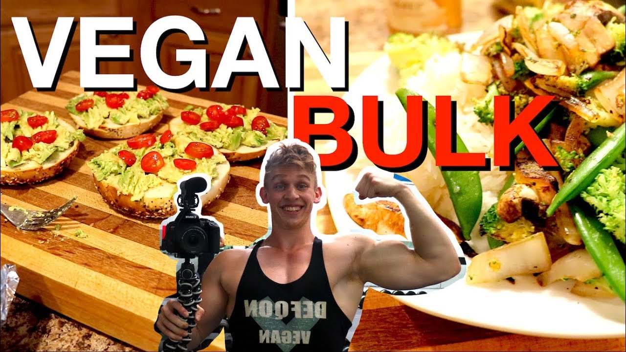Vegan Bulking Full Day of Eating | With Macros