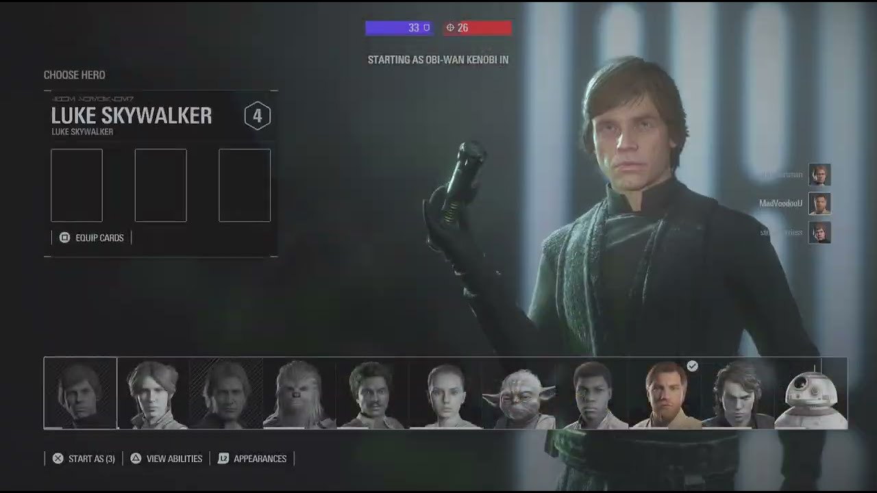 ⚔️ Low Rank Run: Luke Skywalker ➝ Obi-Wan Kenobi ➝ Rey | Star Wars Battlefront II