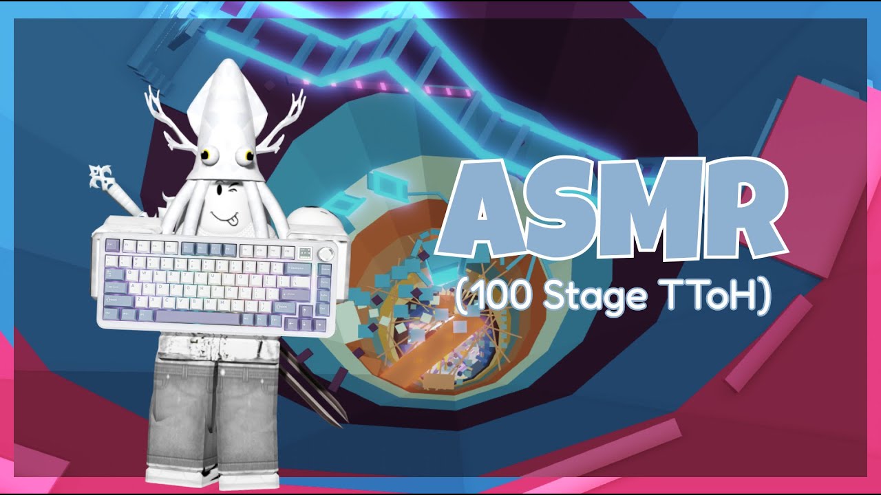 (100 Stages) *Old* THE Tower of Hell but it's CREAMY Keyboard ASMR | Roblox ASMR