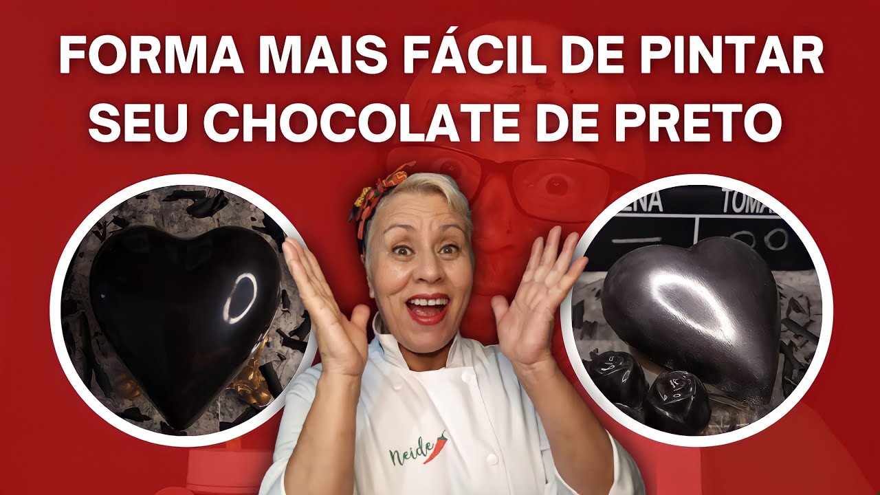 Como tingir de preto o chocolate? E como trabalhar com pós metalizados?