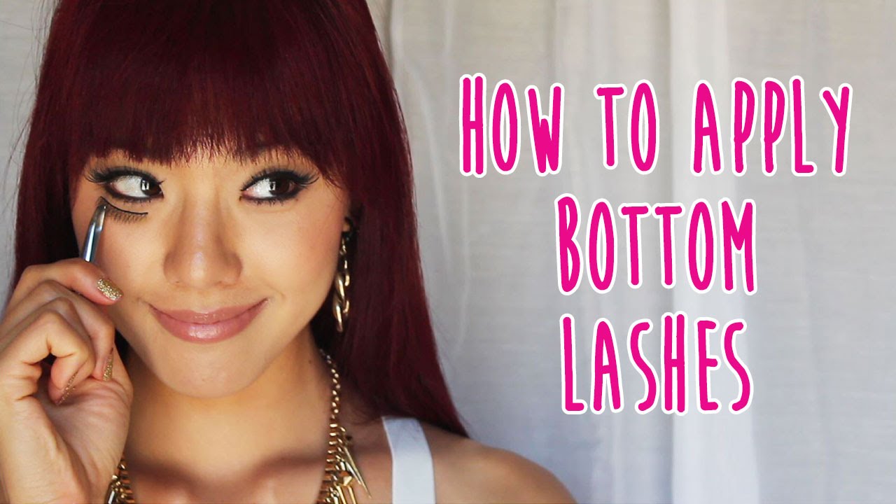 How to Apply Bottom False Eyelashes