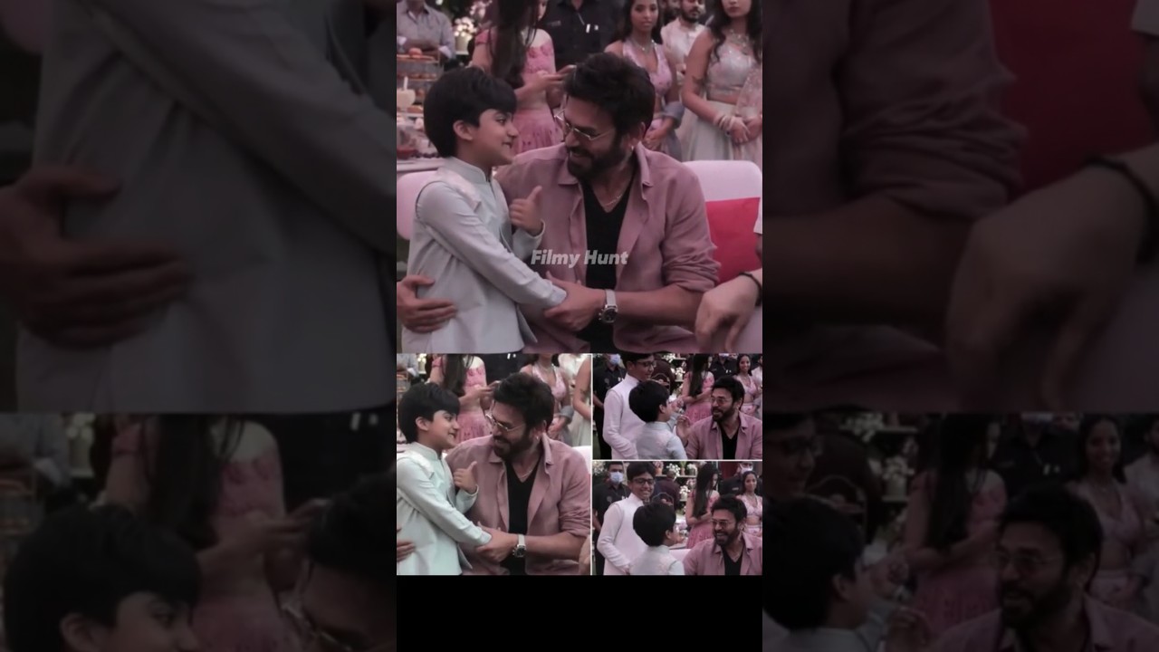 Jr NTR Son's Funny Moments With Victory Venkatesh At Narne Nithin Marriage | Shivani | FH