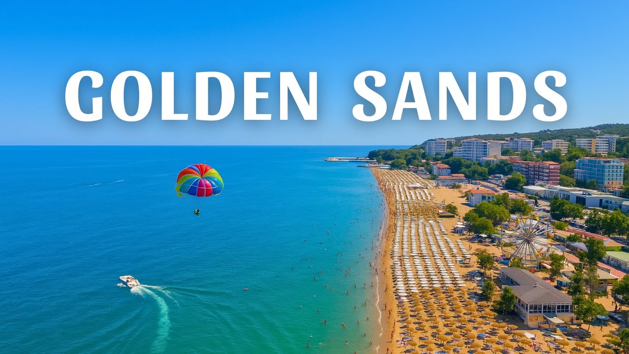 GOLDEN SANDS VARNA 4K DRONE RESORT IN BULGARIA • BEST BEACHES & BEST HOTELS GOLDEN SANDS, VARNA BG