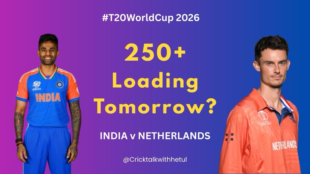 250+ Score Loading? | India v Netherlands | Pre-match prediction | T20 World Cup 