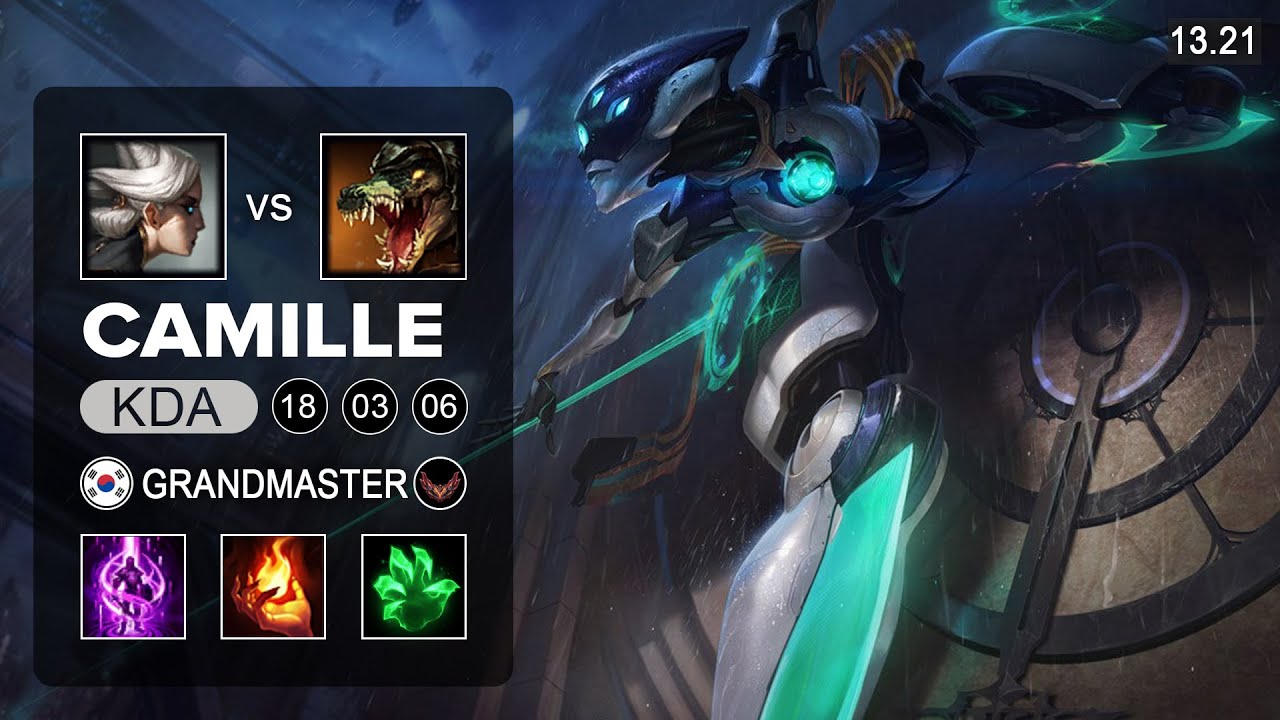 Camille vs Renekton Top - KR Grandmaster - Patch 13.21 Season 13