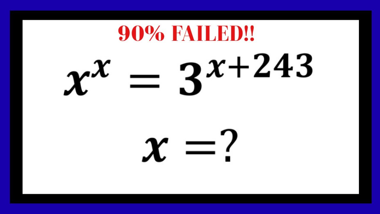 Exponential equation
