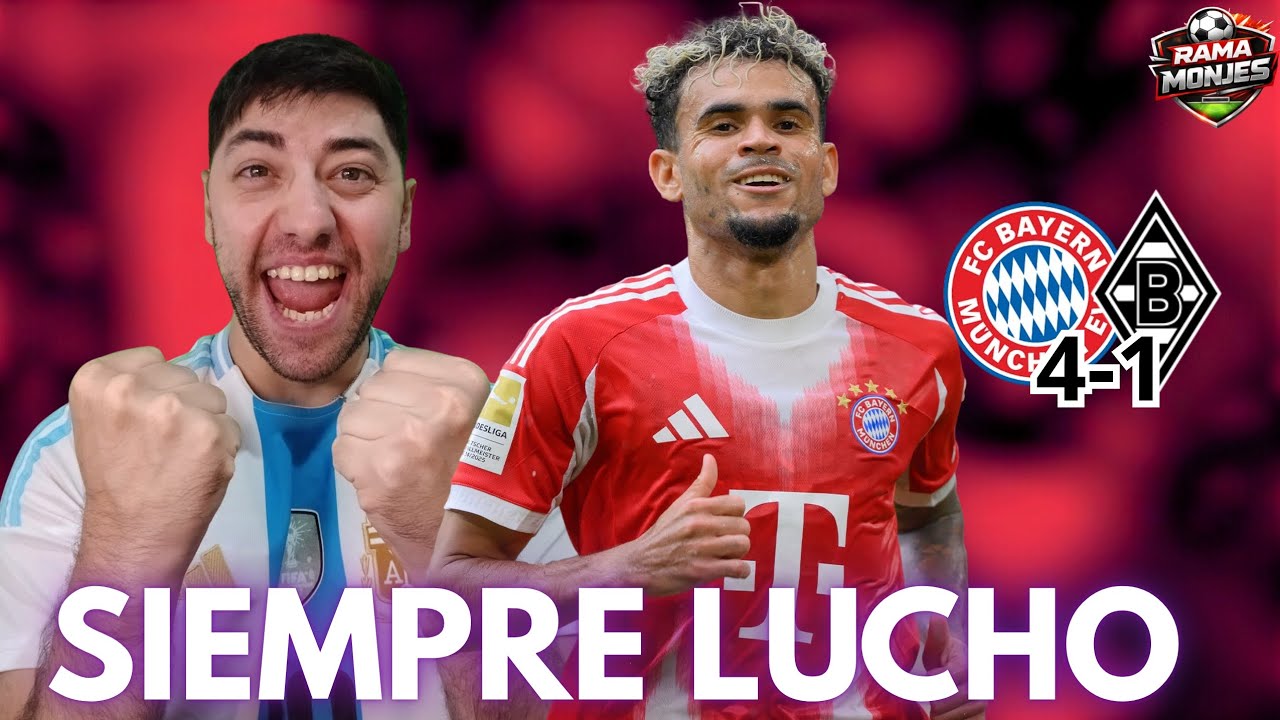 🚨🇨🇴OTRO SHOW de LUCHO! NARRADOR ARGENTINO se RINDE ante LUIS DÍAZ | BAYERN MUNICH 4-1 