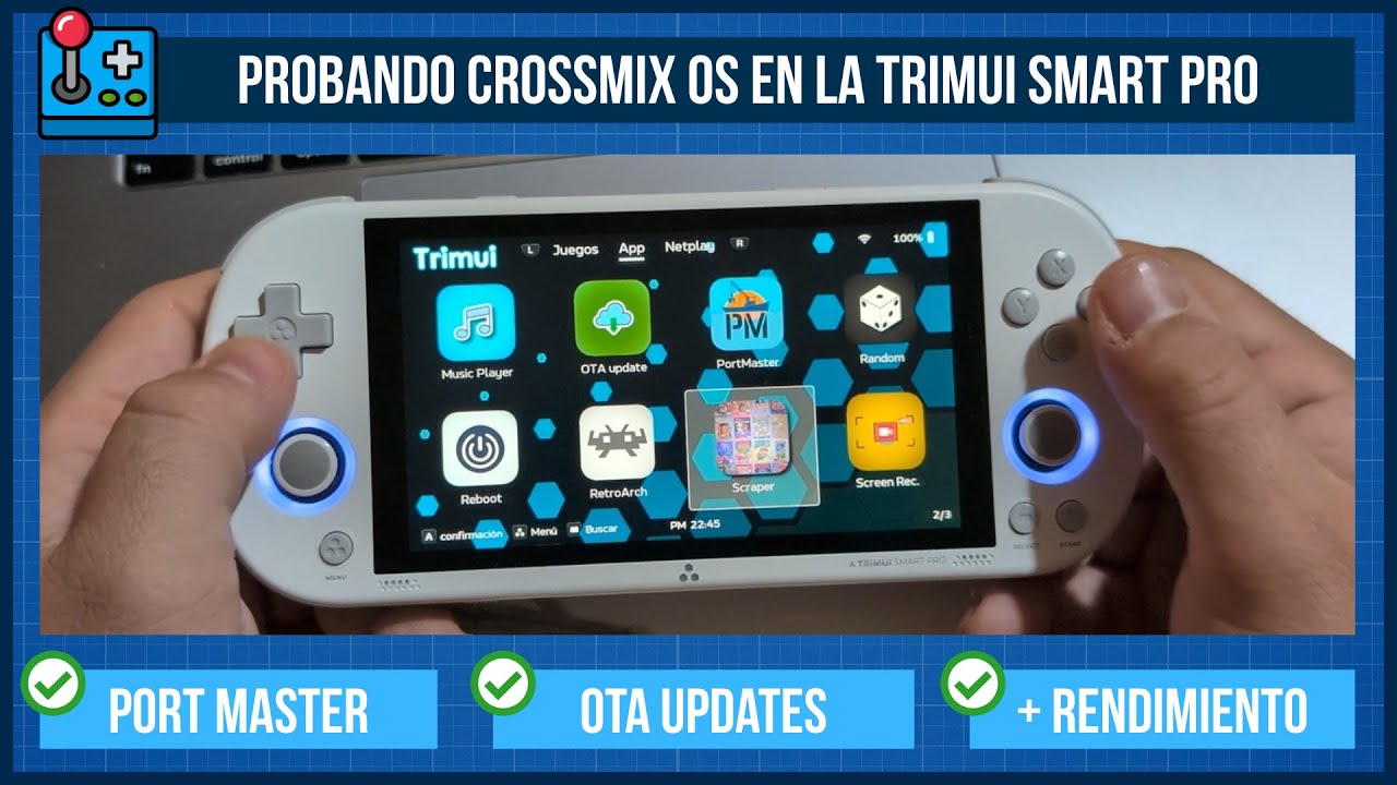 🕹️ Probando CROSSMIX OS en la TRIMUI SMART PRO