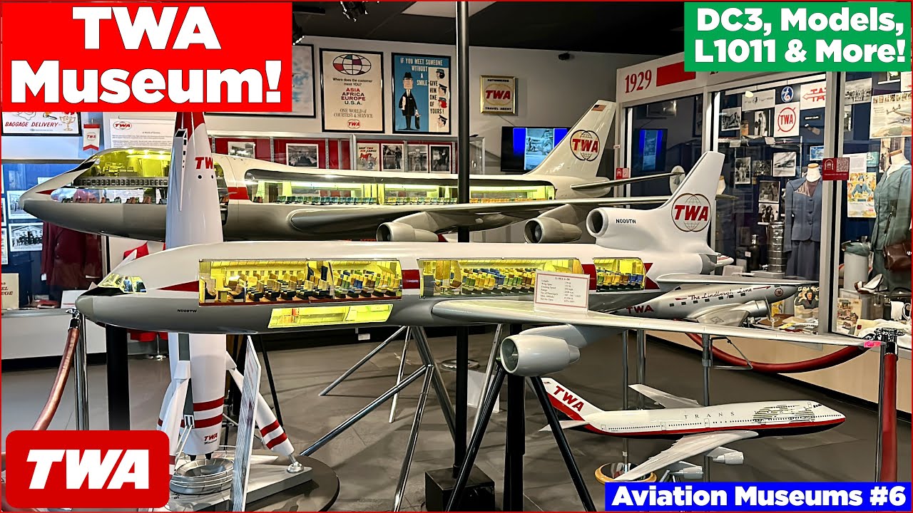 TWA Museum: DC3, L1011, Cutaway Models, & MORE! | Aviation Museums #6
