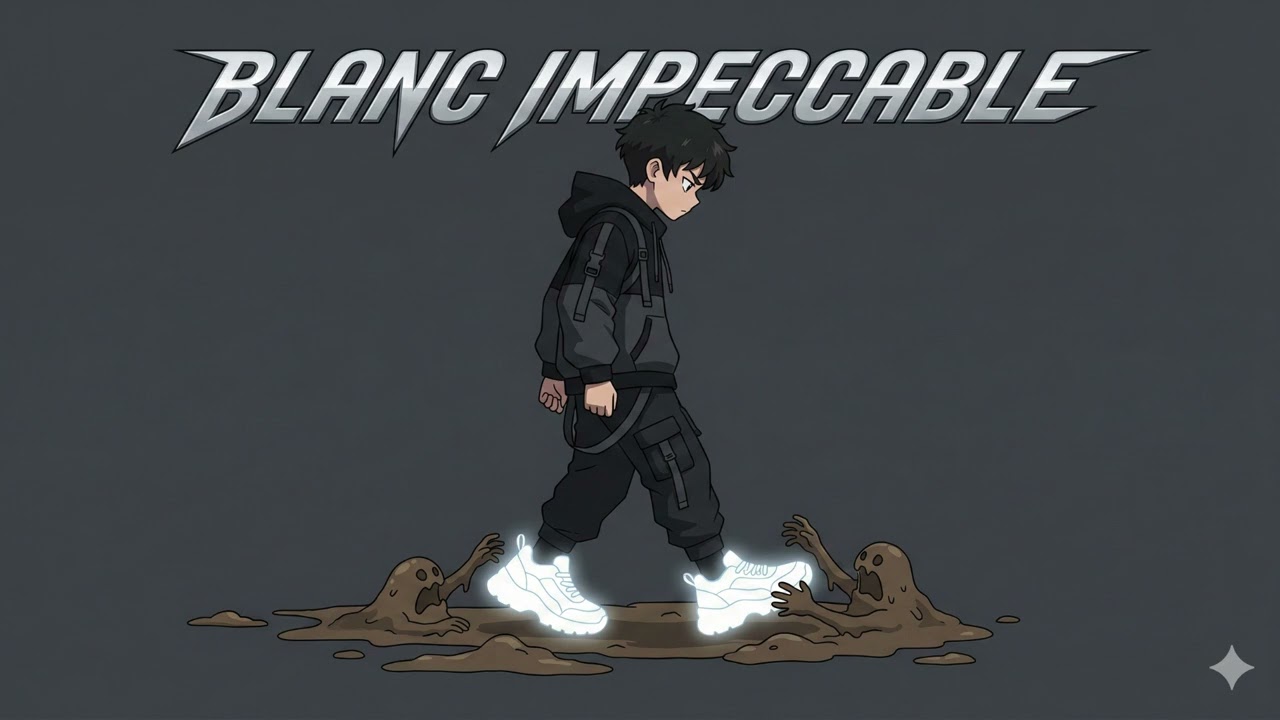 Blanc Impeccable Touche pas à mes pompes