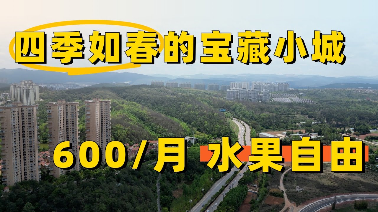 四季如春水果自由小城，$84/月住进森林的宝藏城市~