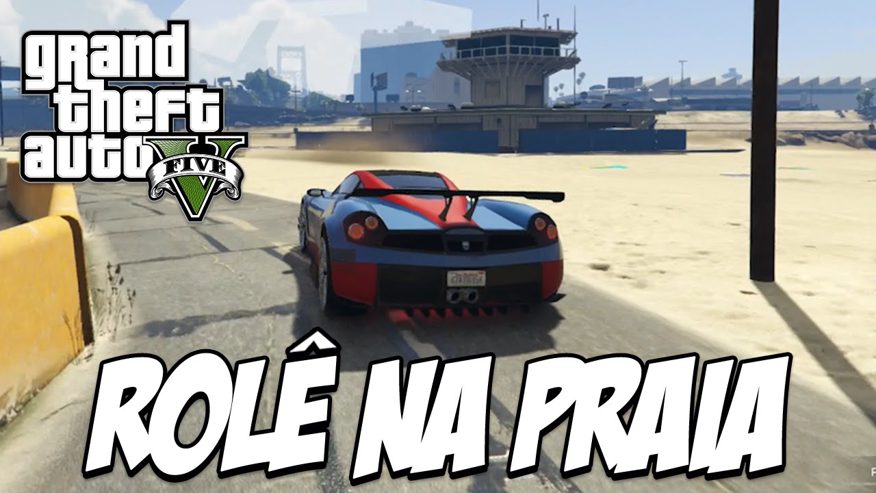 GTA V -  Rolê e piruleta automática na praia e a PLANTA POSSUIDA