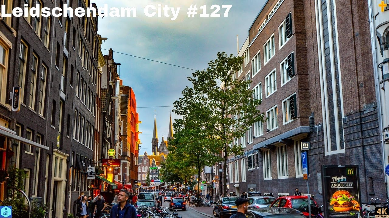 4K - Leidschendam City walking dowtown - the Netherlands - 2020 #127