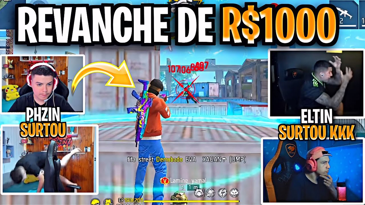 😳 PRESSÃO TOTAL NA REVANCHE! 3X3 APOSTADO DE R$1000 DEU O QUE FALAR!