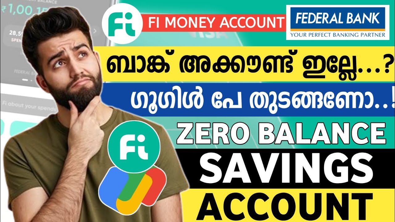 Fi Money Bank Account Opening - 2025 | Zero Balance Bank Account | Federal Bank Account Opening 2025