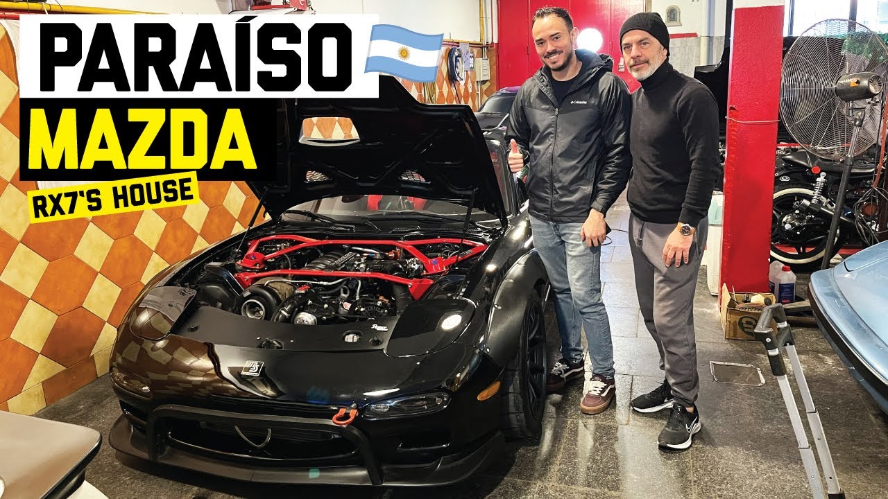 Mazda RX7 3 ROTORES en ARGENTINA!  El GARAGE de ensueño MAZDA