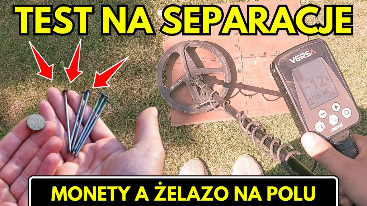 SEPARACJA. Moneta wśród gwoździ i żelaza. Jak poradzą sobie detektory? Nokta Legend i Rutus Versa.