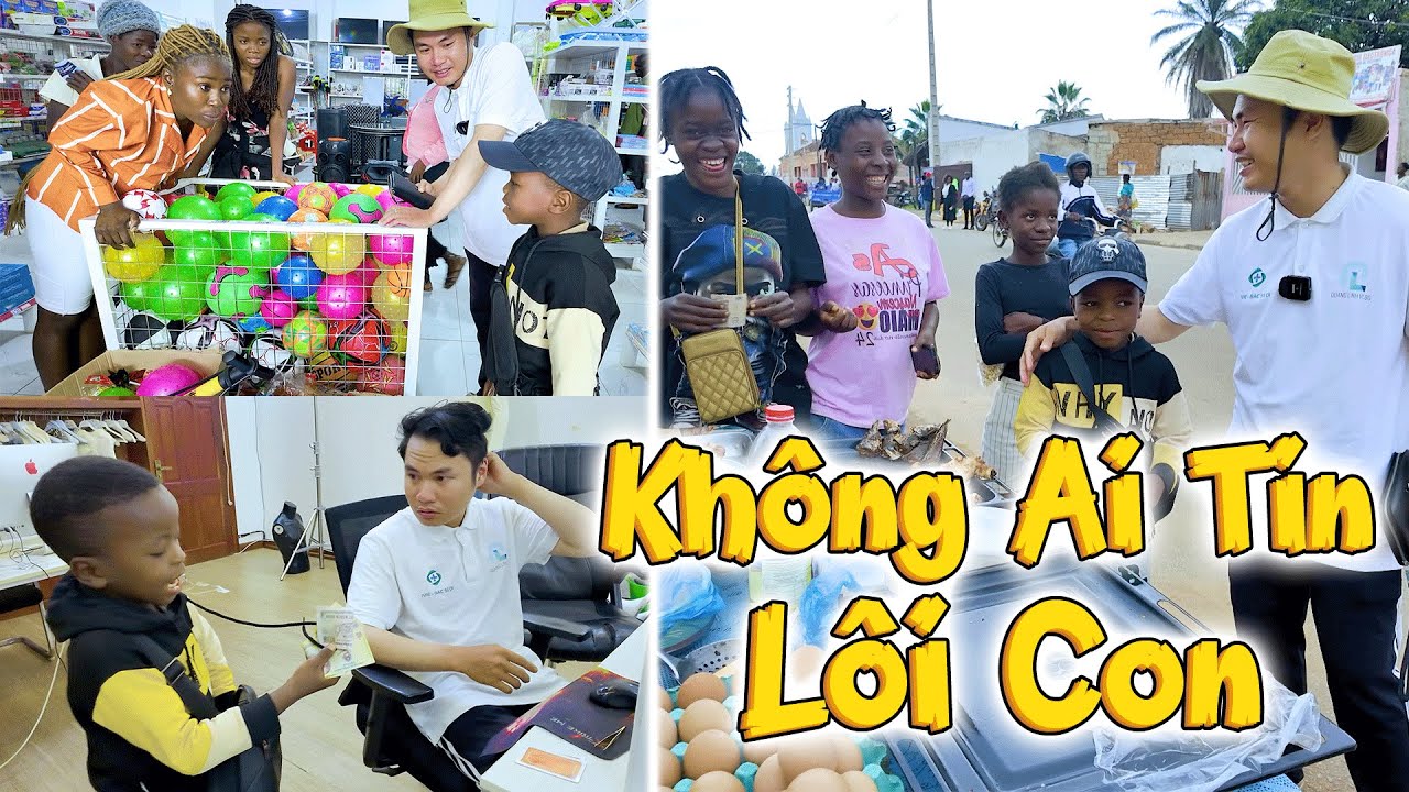 Lôi Con Nhặt Được Số Tiền Lớn NHƯNG KHÔNG AI TIN Lôi Là Người Angola Khi Đi Mua Đồ