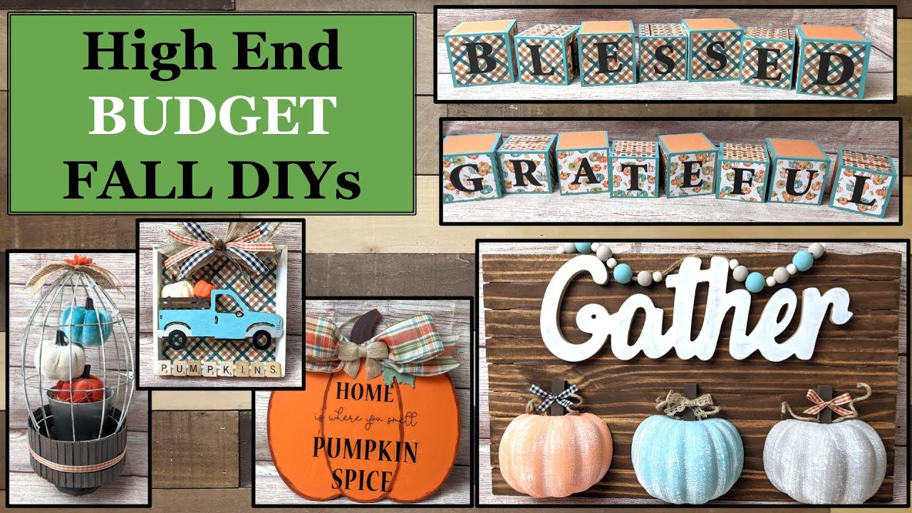 $1 HIGH END EASY FALL WOOD DIYs 2021 | DOLLAR TREE FALL DIYs | BUDGET FRIENDLY | FARMHOUSE DECOR
