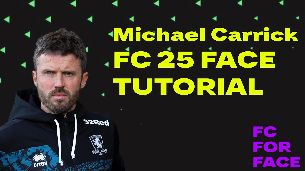 Michael Carrick FC 25 FACE CREATION Tutorial CAREER MODE