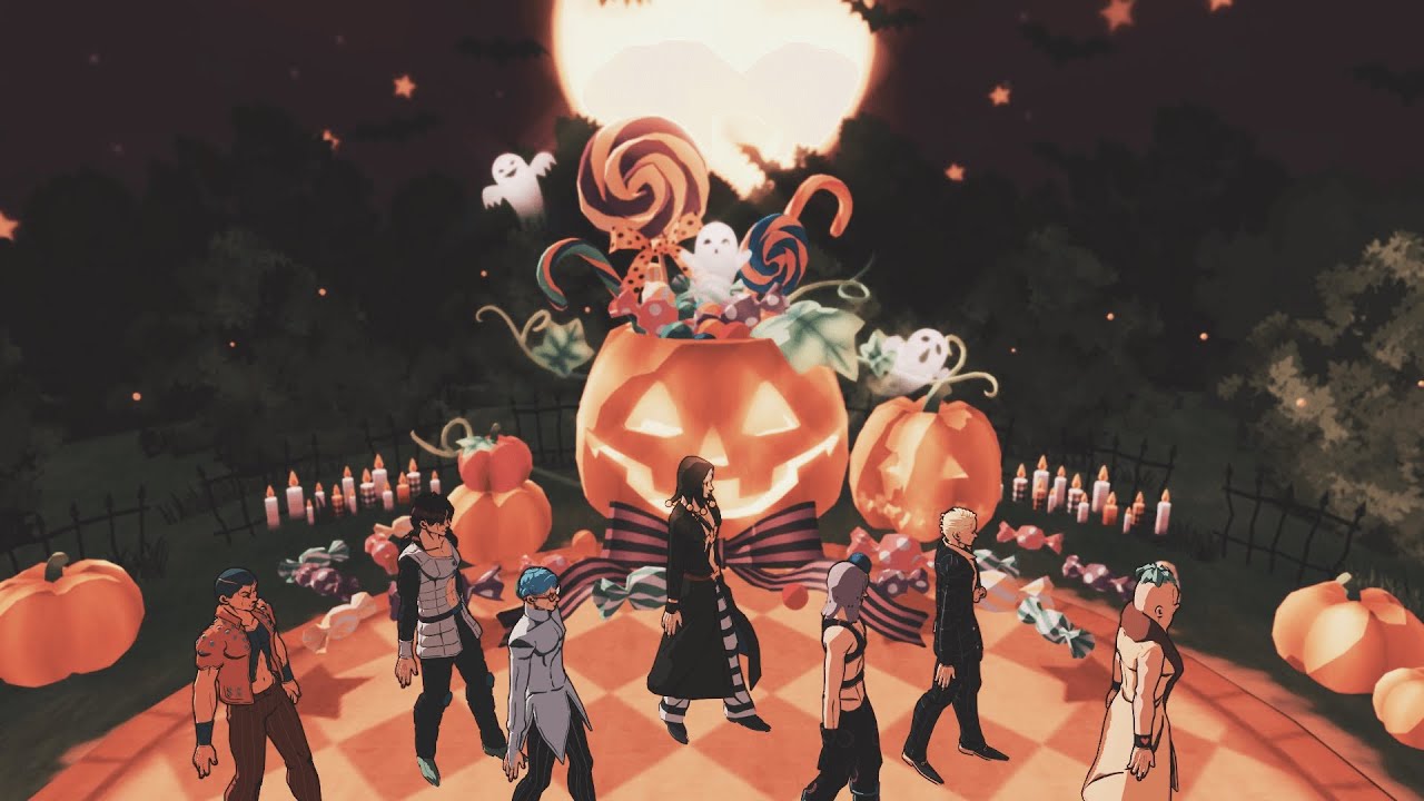 [JOJO MMD] Happy Halloween HITMAN TEAM 暗殺チーム ジョジョ