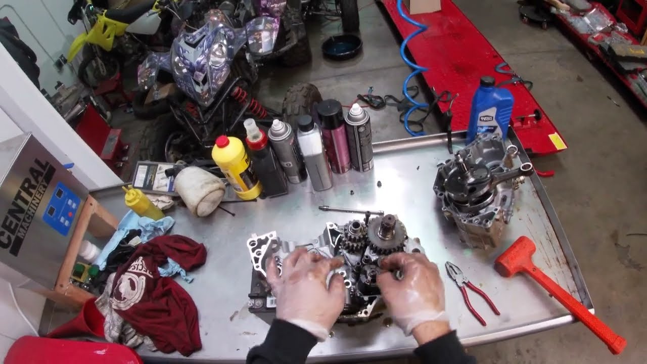 Vlog-37 desmontagem e montagem completa motor Yamaha YZF450 quadriciclo 2004-2009 PARTE 1