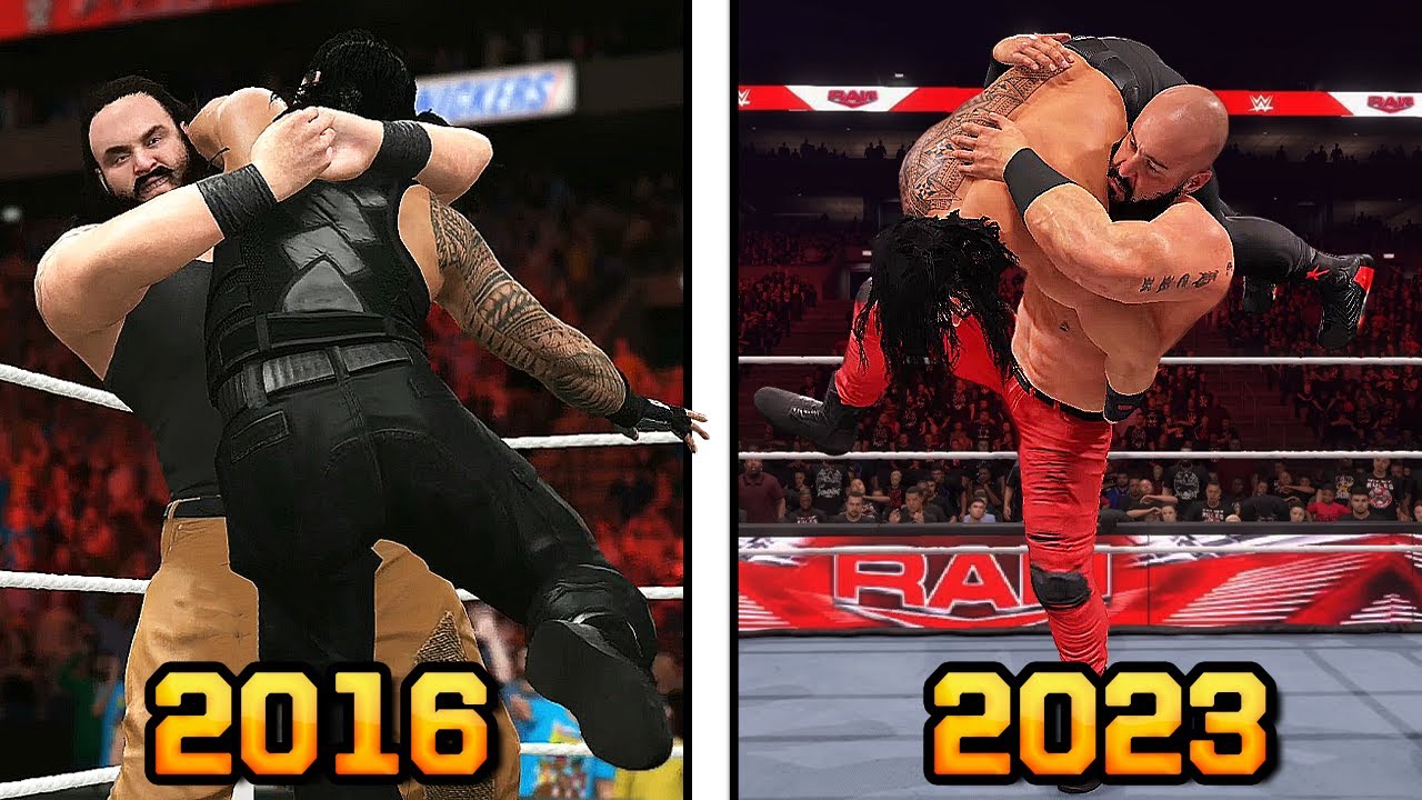 Braun Strowman Finishers Evolution in WWE Games!