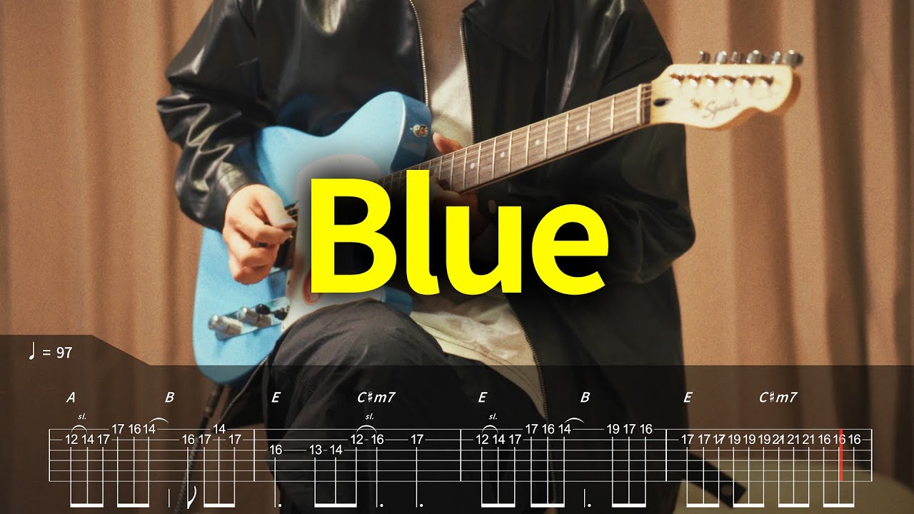 [TAB] Yung Kai - Blue 기타커버【●●○○○】