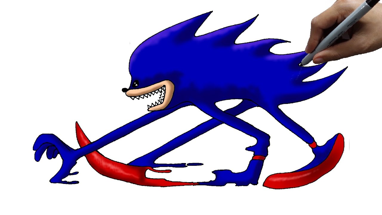 How to draw shin sonic tapes step by step