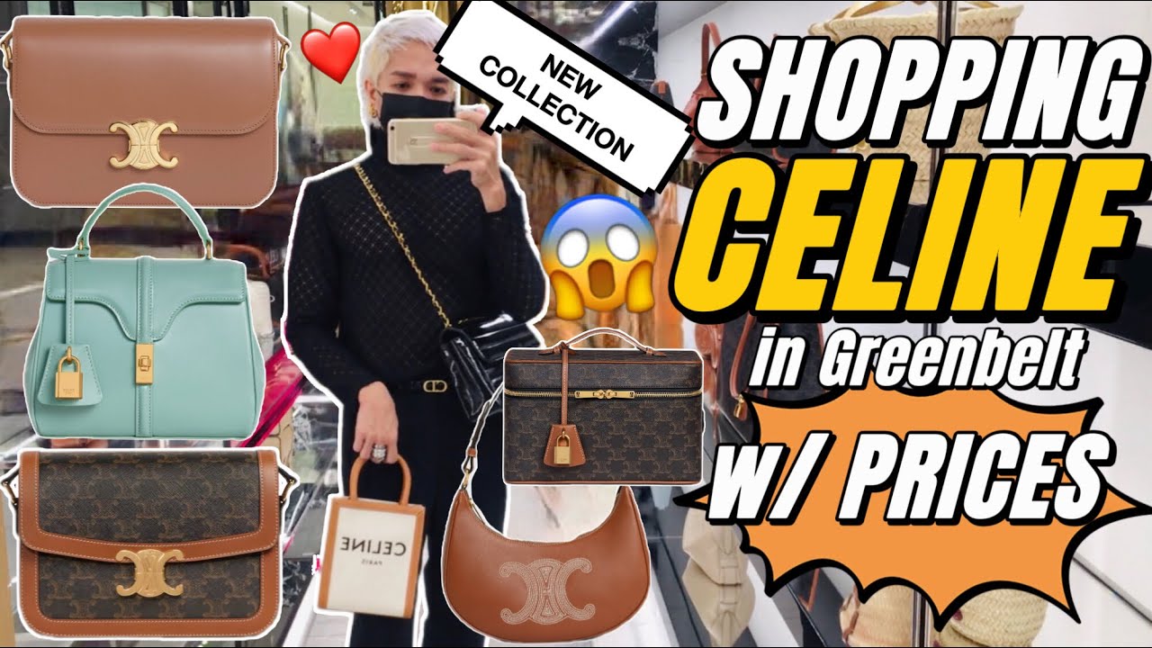 Покупки CELINE Новая коллекция (с ценами) CELINE Teen Triomphe + Ava + 16 + Сумка через плечо Tri...
