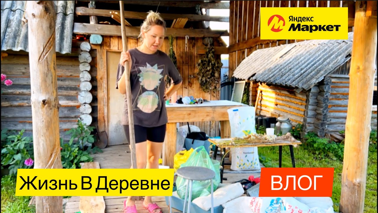 Одна С Детьми| Северное Сияние!? Покупки С Яндекс Маркета| Много Грибов| Купили Старый Дом