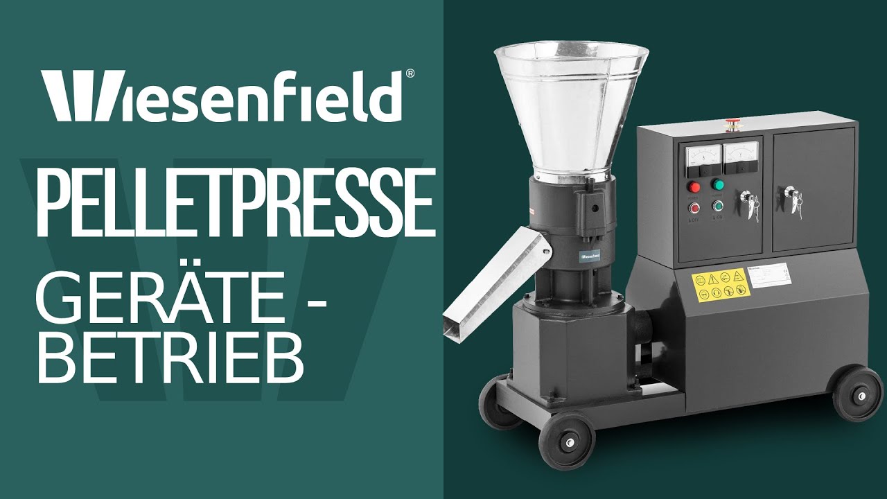 Pelletpresse Wiesenfield WIE-PM-1000 | Gerätebetrieb