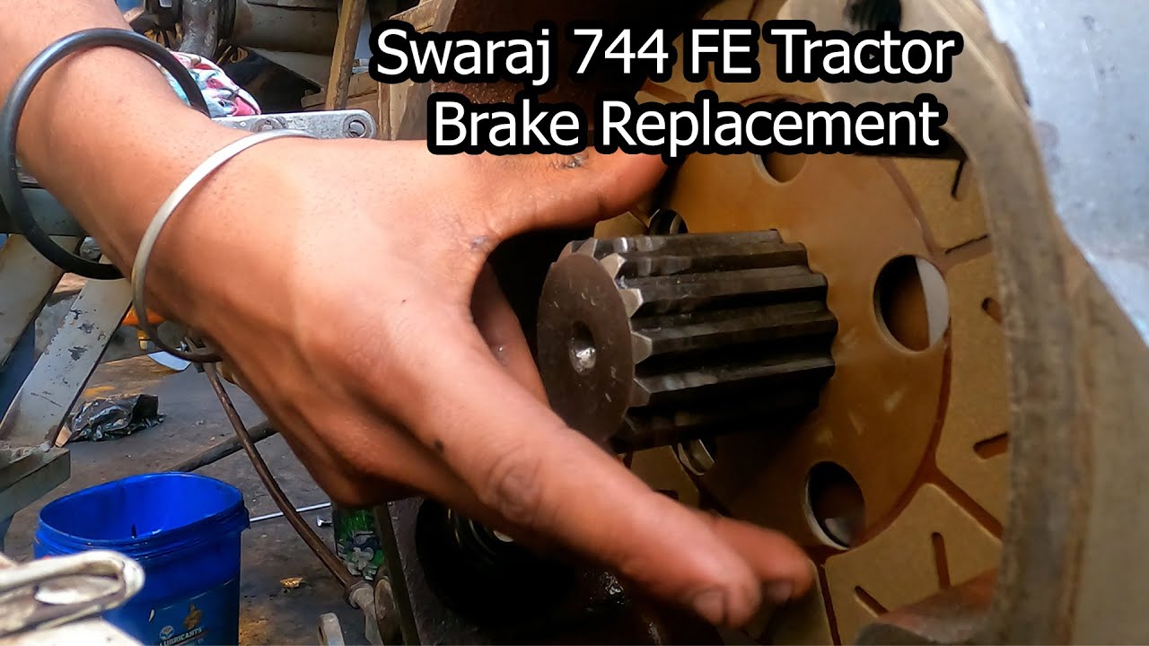 how to change Swaraj 744 FE आयल ब्रेक लेदर कैसे बदलें  Tractor Brake Replacement##Swaraj744## psd