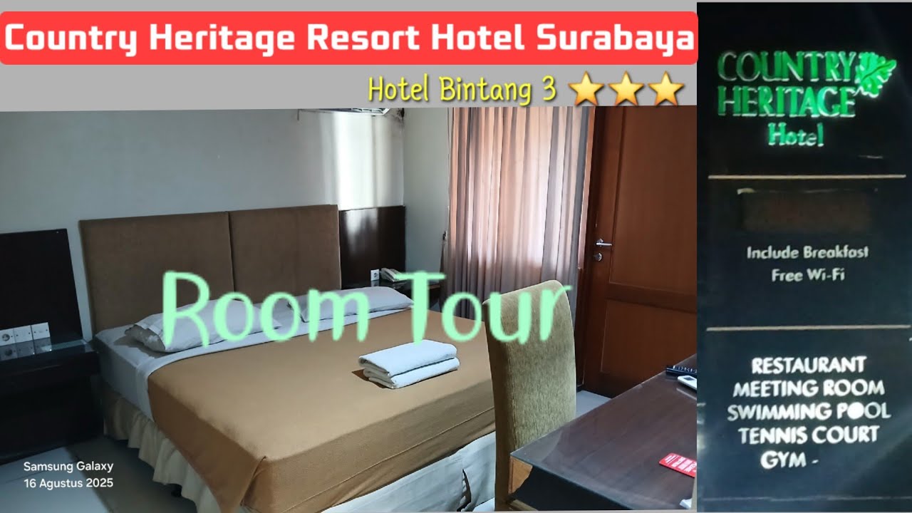 ROOM TOUR | Country Heritage Resort Hotel Surabaya | Hotel Bintang 3 ⭐️⭐️⭐️