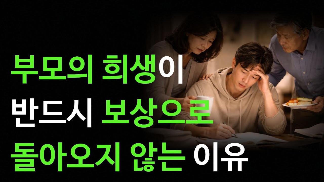 부모의 희생이 반드시 보상으로 돌아오지 않는 이유
