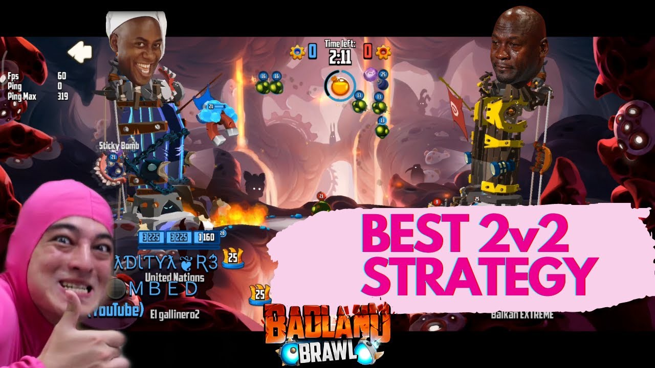 Best 2v2 Strategy | Badland Brawl | Funny moments