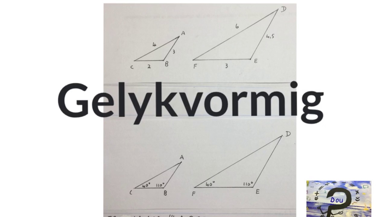 Gelykvormige driehoeke 1 (wiskdou)