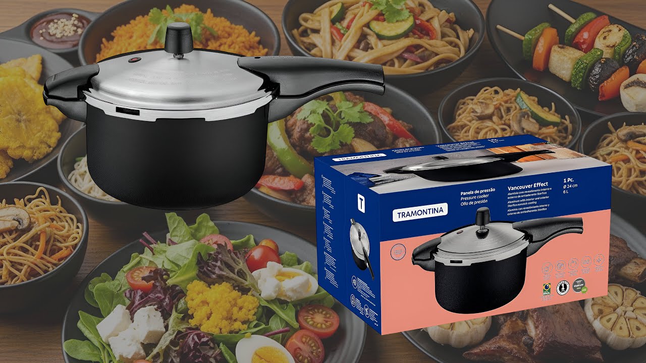 🍲 TRAMONTINA VANCOUVER EFFECT STARFLON MAX | A PANELA DE PRESSÃO QUE VAI REVOLUCIONAR SUA COZINHA!