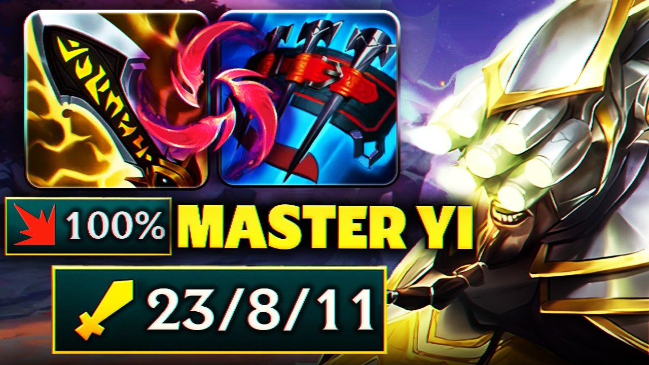 THE FULL CRIT MASTER YI NEVER FAILS ME