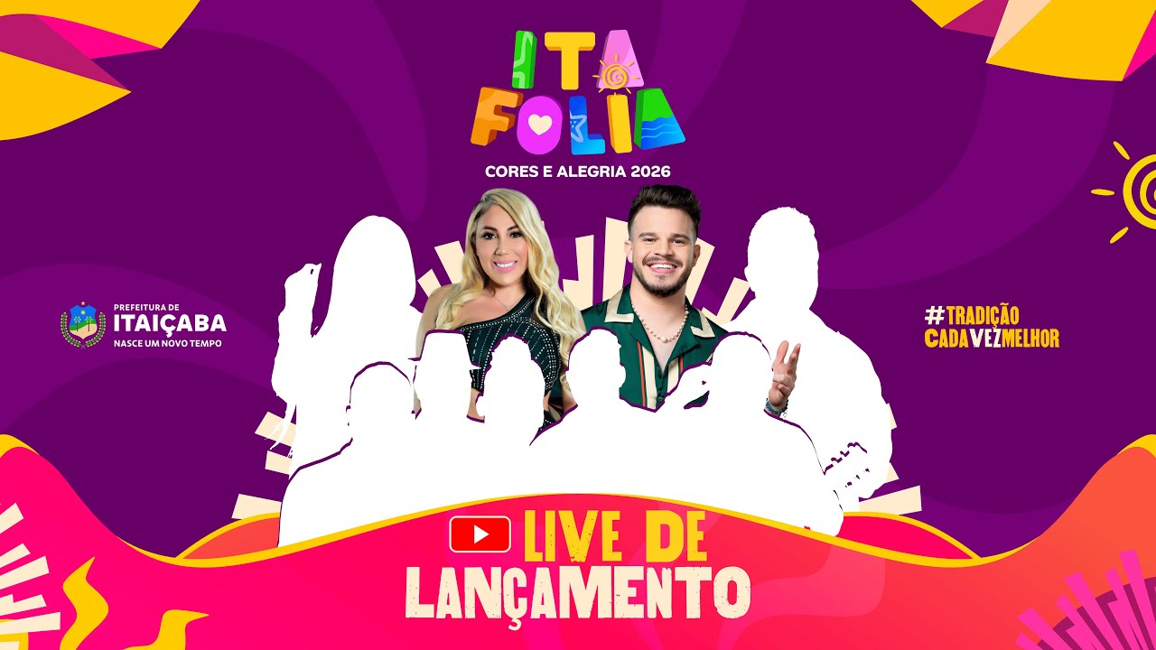 🎭✨ LANÇAMENTO OFICIAL DO ITAFOLIA 2026 ✨🎭