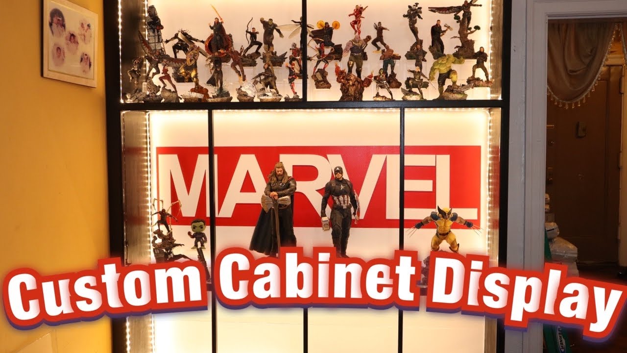 Iron Studios & Sideshow 1:10 & 1:4 (My Collection) on my new custom display cabinet.