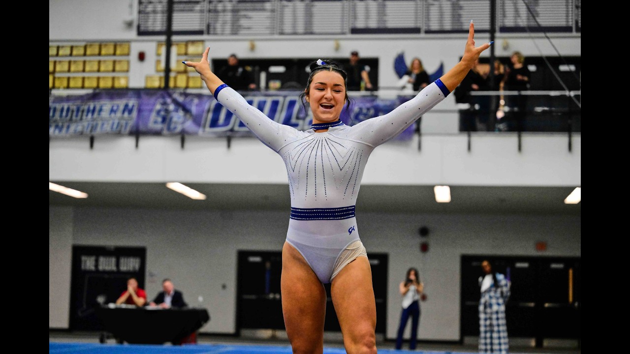 Abby Royer 9 95 Score on the Floor SCSU Gymnastics January 17 2026 #gymnast #gymnasticsfloorroutine