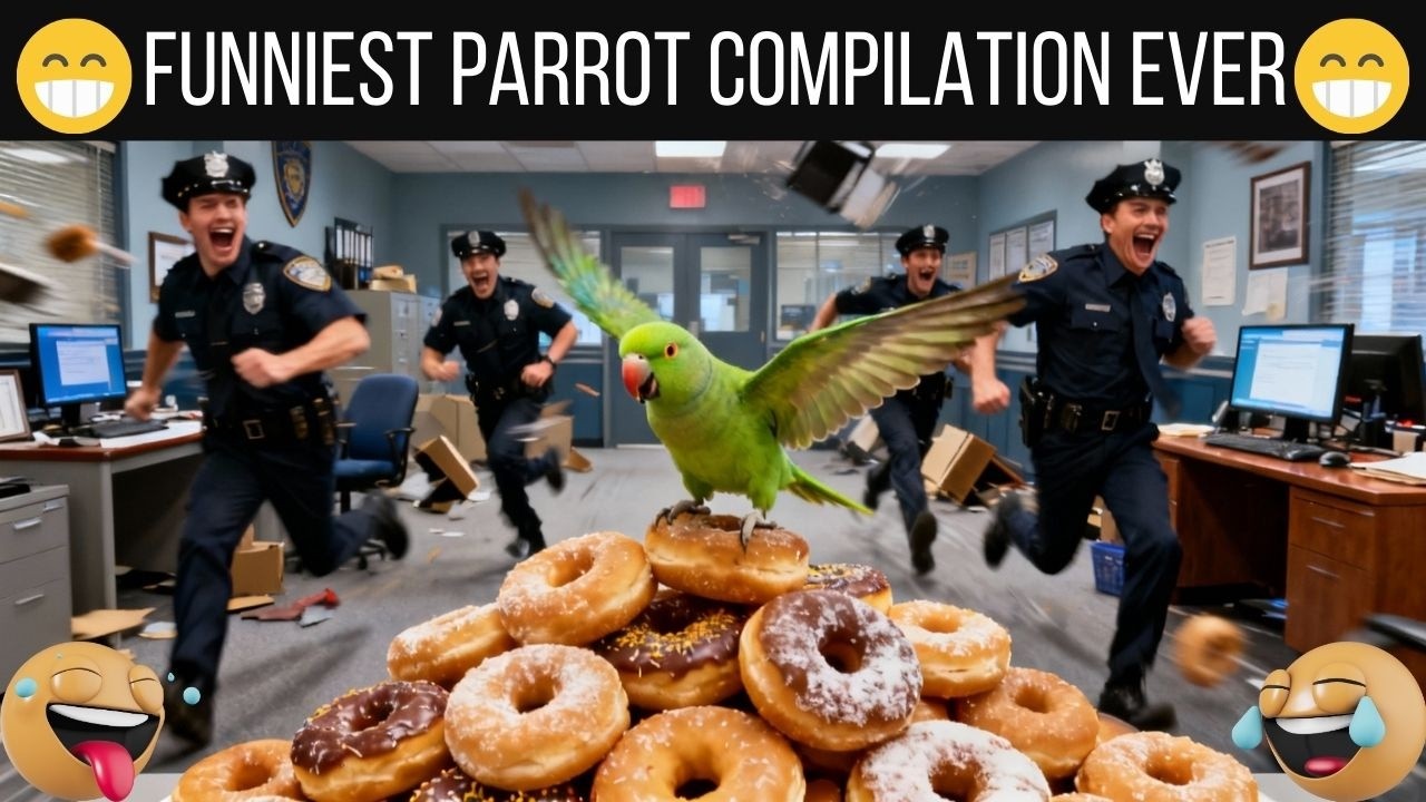 🦜🤣 Полицейские не могут перестать смеяться над этим попугаем 😂🔥