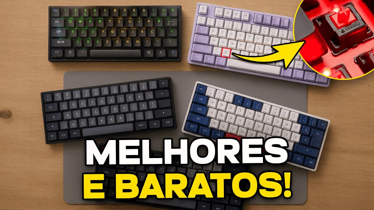 Melhores Teclados Gamer BARATOS e Custo-benefício 2025