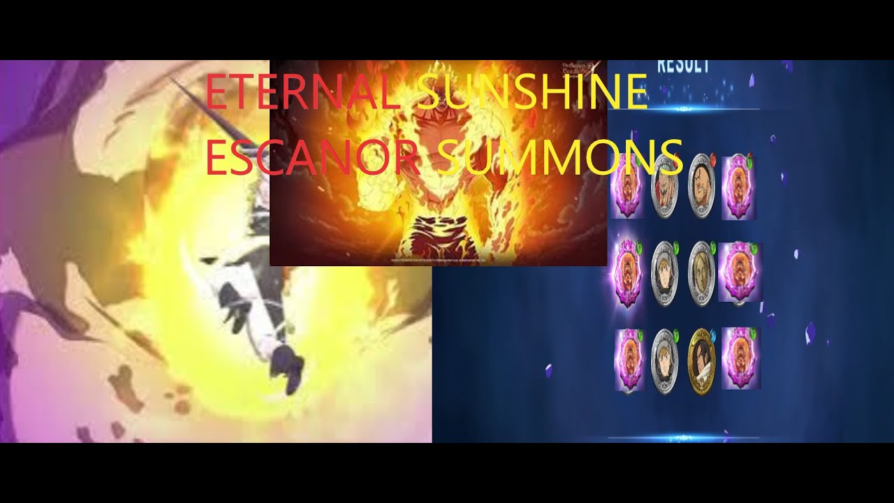 NEW ETERNAL SUNSHINE ESCANOR SUMMONS  | Seven Deadly Sins: Grand Cross #lucky