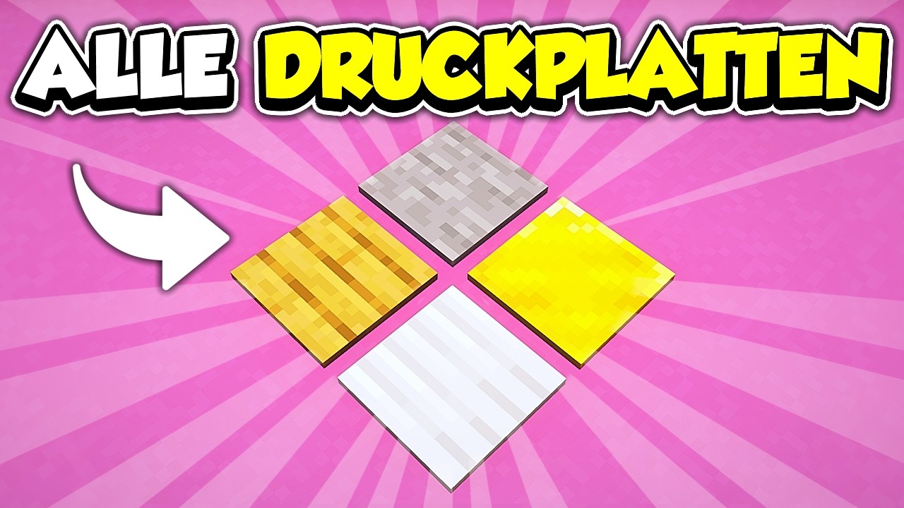 ALLE DRUCKPLATTEN EINFACH ERKL&Auml;RT! (Minecraft 1.21.4)