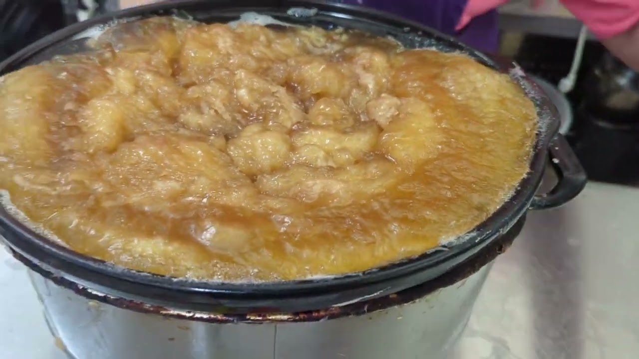Hot process Lilac Soap Making.