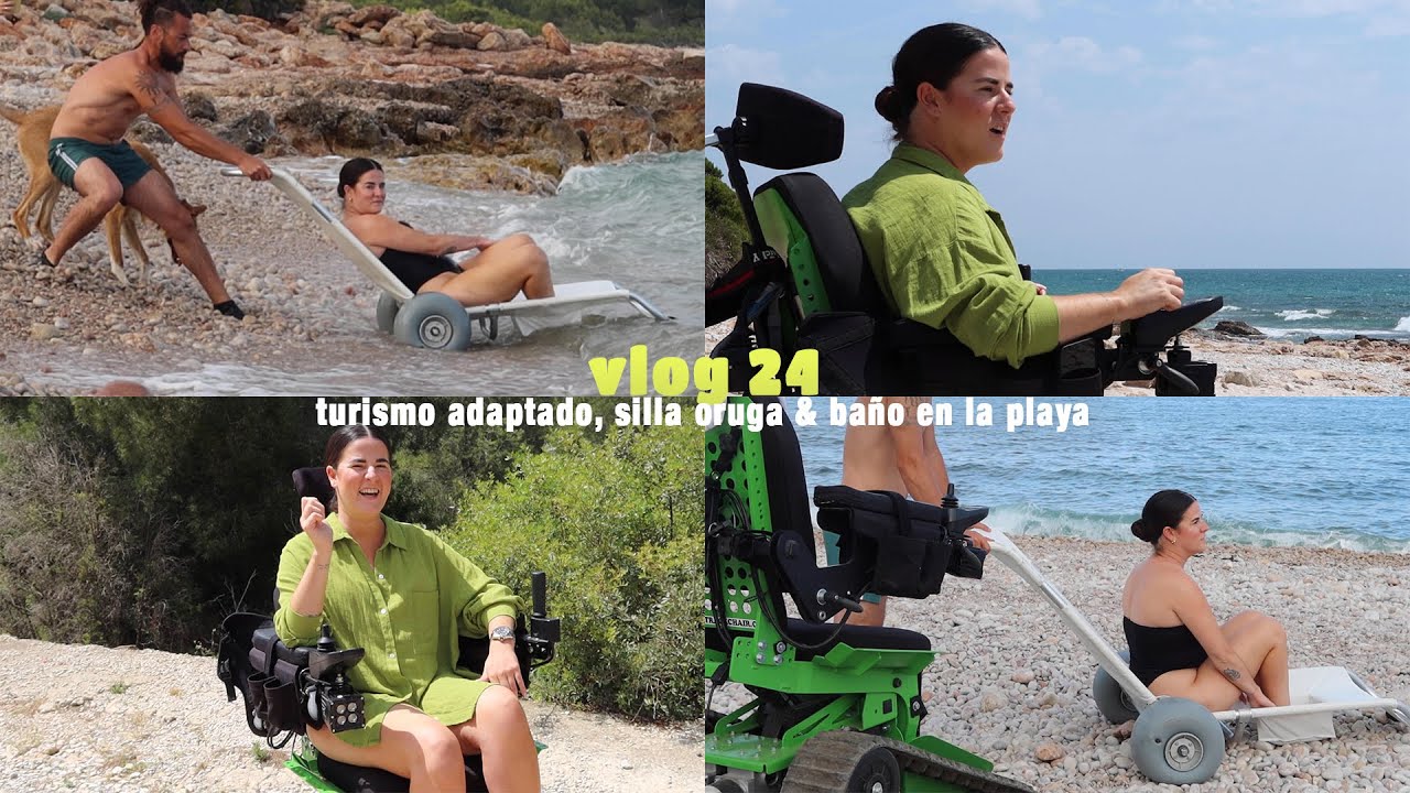 SILLA ORUGA + VISITANDO CALAS INACCESIBLES ♿🌴🥰 (SIERRA D´IRTA) @nosoyloquevesoficial
