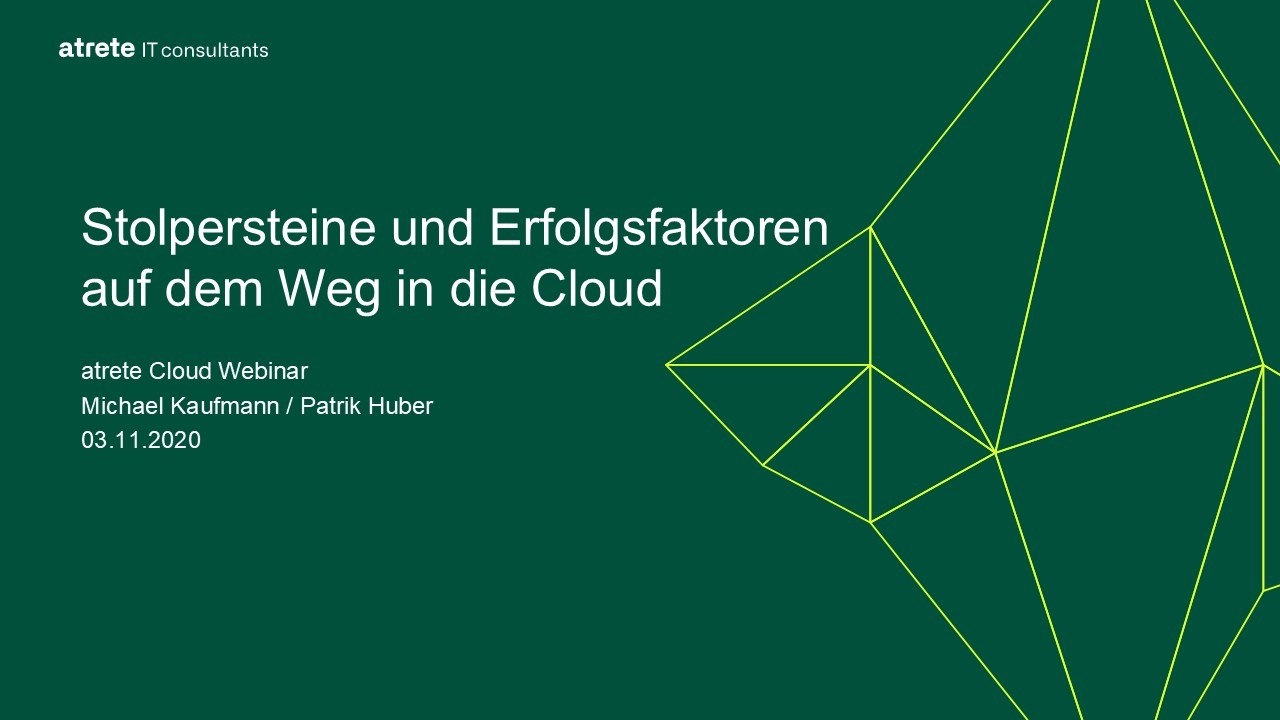 Stolpersteine & Erfolgsfaktoren auf dem Weg in die Cloud: Kostenersparnis & Risiken