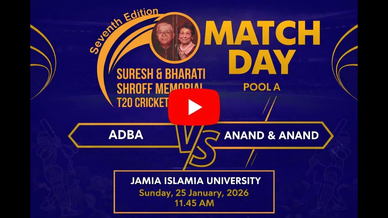 Match Day – Pool A | ADBA 🆚 ANAND & ANAND